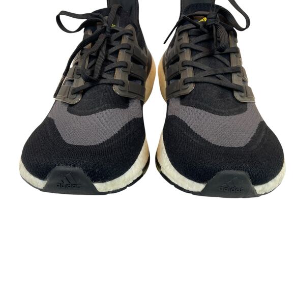 Adidas Ultraboost Running Shoes Men's Size 11 Black Gray Green - Picture 4 of 8